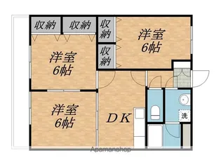 マックスコーポマツイⅡ【2階】の間取り